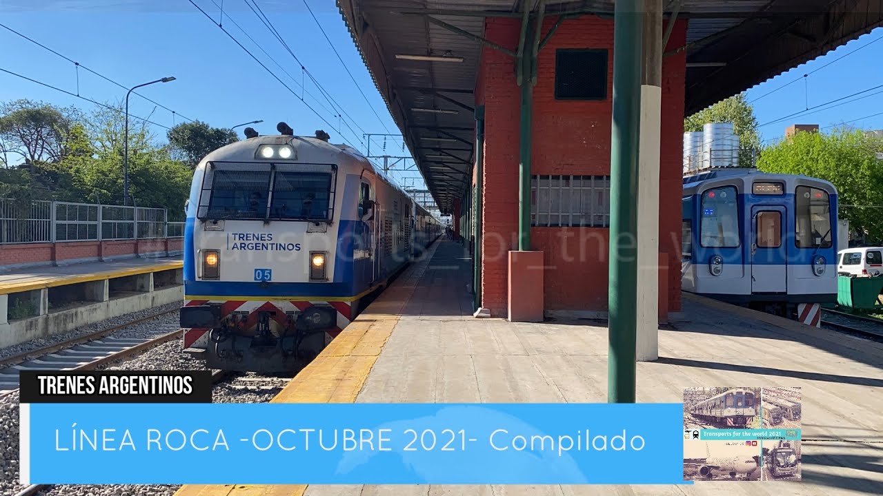 Trenes Argentinos - Linea ROCA- Octubre 2021 (Diesel y Eléctrico)