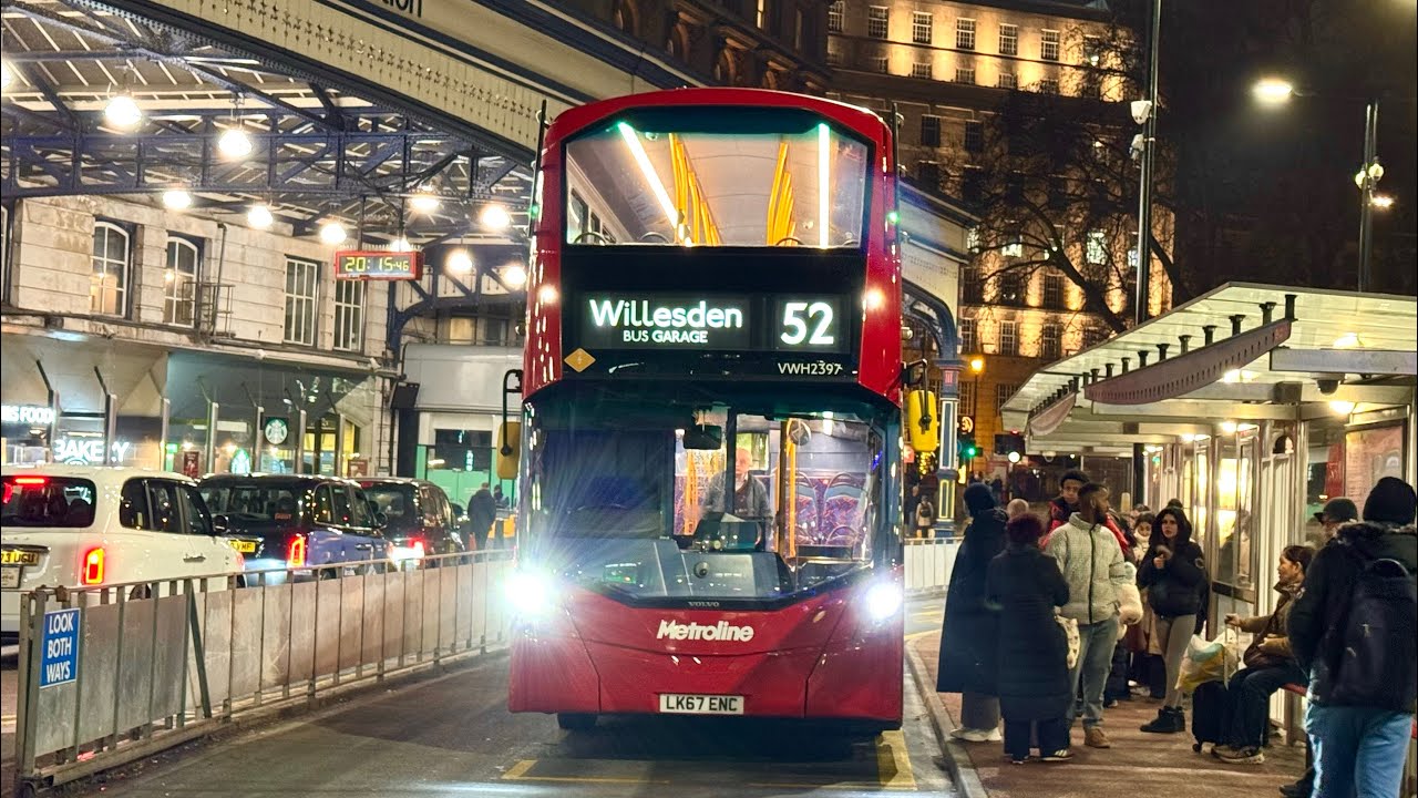 Full Route Visual | 52 | Victoria - Willesden, Bus Garage