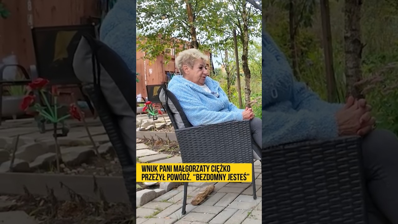 Wnuk pani Małgorzaty ciężko przeżył pow&oacute;dź. 