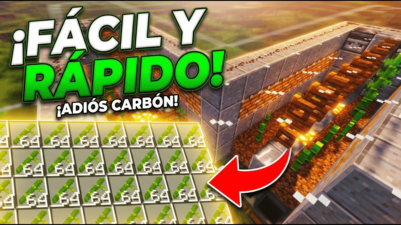 ¡ADIÓS CARBÓN! 👋 Combustible INFINITO con esta Granja de Bambú (Fácil)
