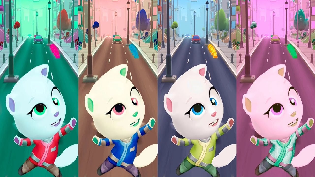 Colors Reaction Talking Tom Gold Run New Update Restore The Planet New Character Eco Angela GAMEPLAY