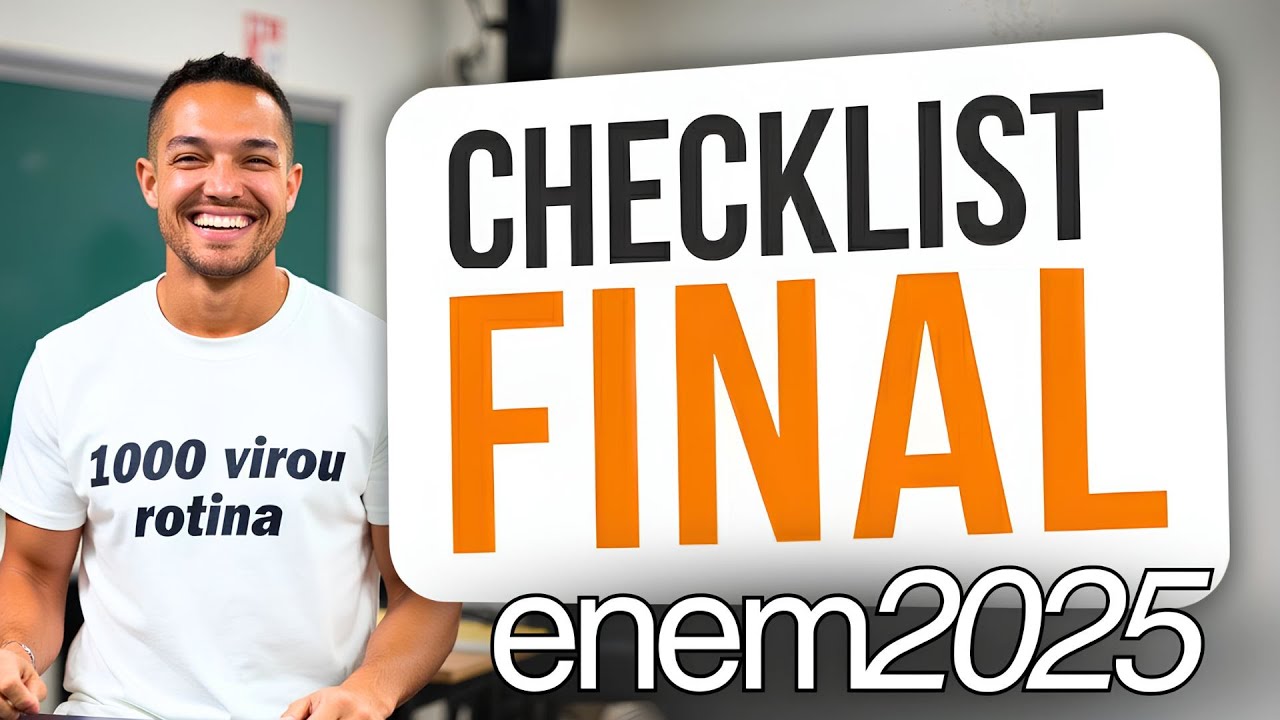 Redação Enem Nota 1000 - Checklist Final Enem 2025 ✅