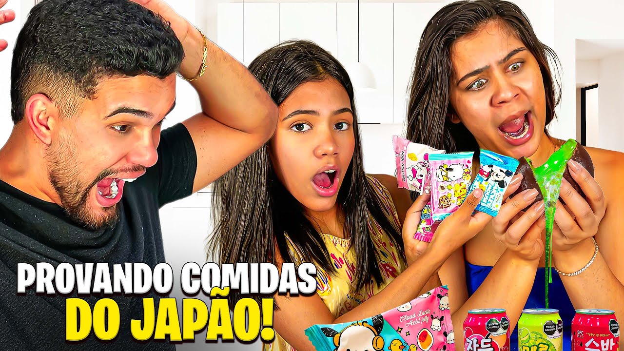 PROVANDO COMIDAS DO JAPÃO! 🇯🇵