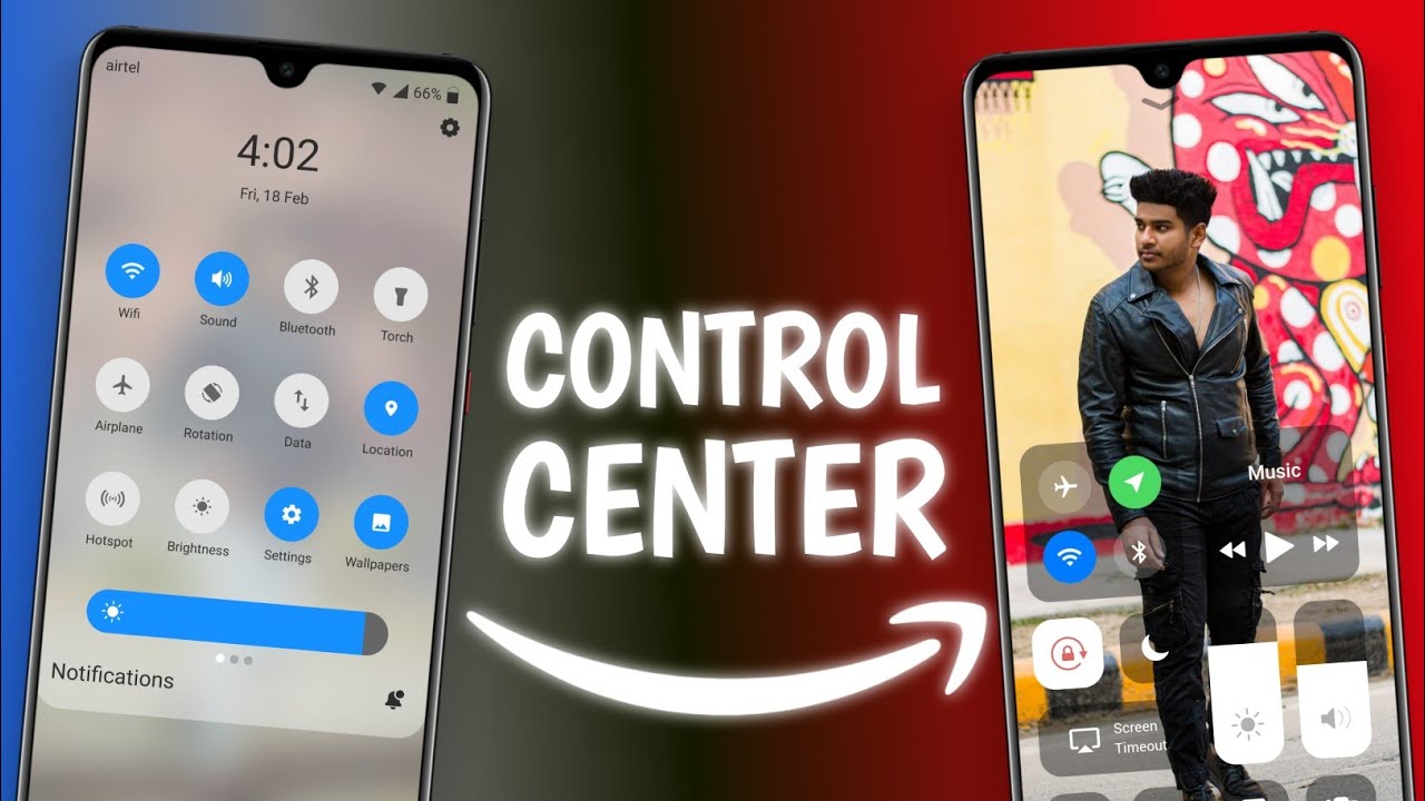 How to Set Photo In Control Center In Any Android Devices??