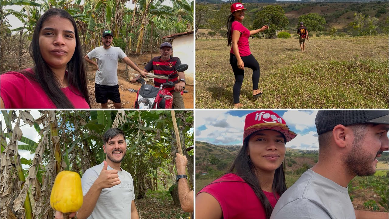 FUI CONHECE O TERRENO DO SEU RUBENS + OLHA A QUANTIDADE DE CAJU QUE ACHAMOS !! 