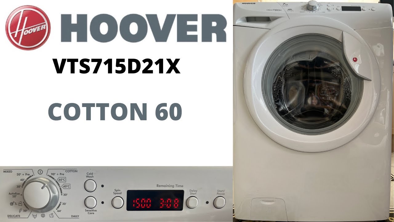 Hoover VisionTech VTS715D21X Washing Machine - Cottons 60