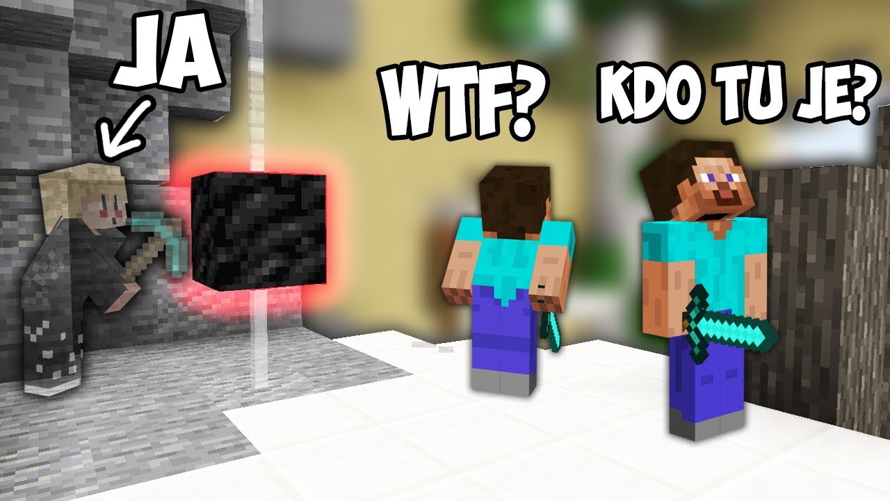 Hrám Minecraft Minihry CELÝ ČAS NEVIDITEĽNÝ - Trolling