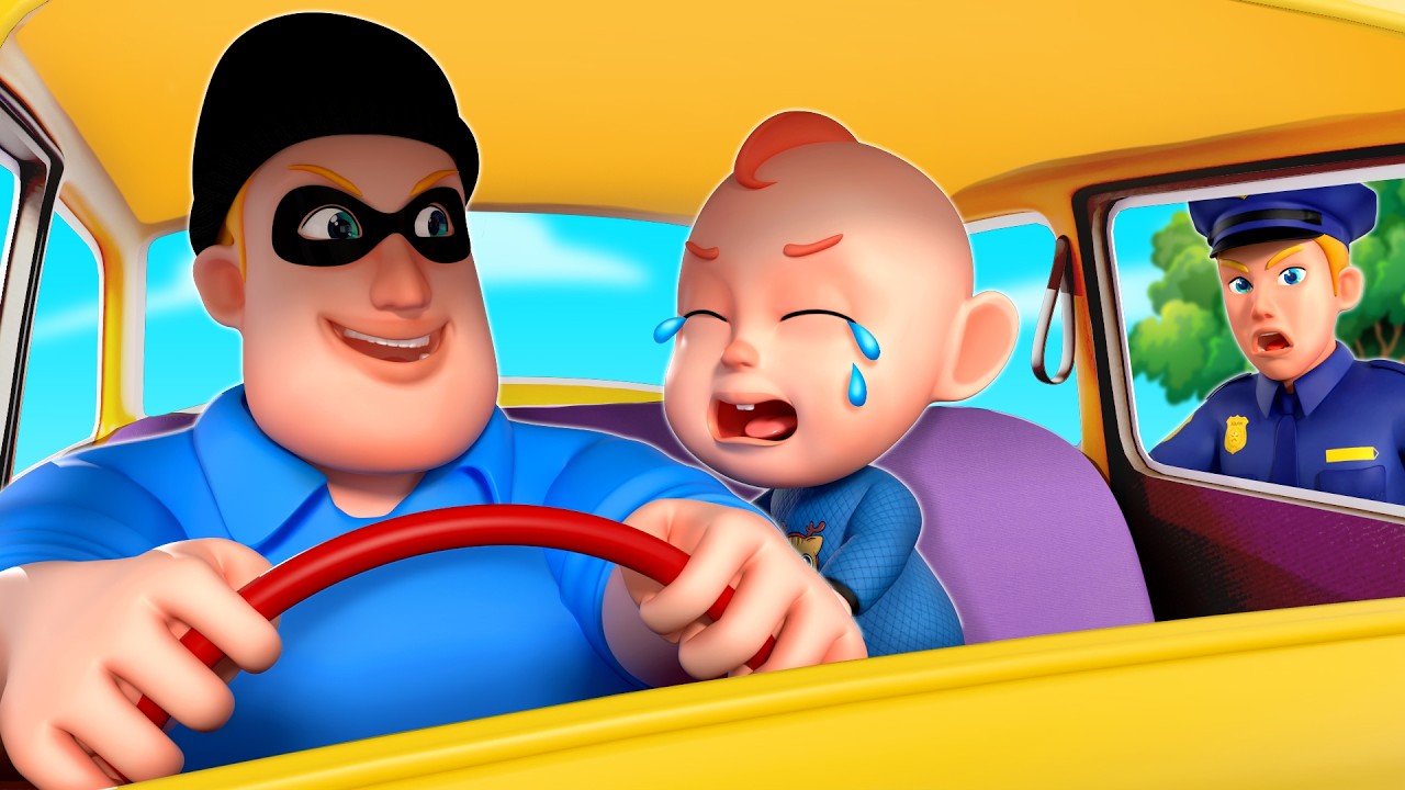 Emergency Rescue 🚨 Rob Taken by a Thief | Police Song | Rosoo Nursery Rhymes & Kids Songs