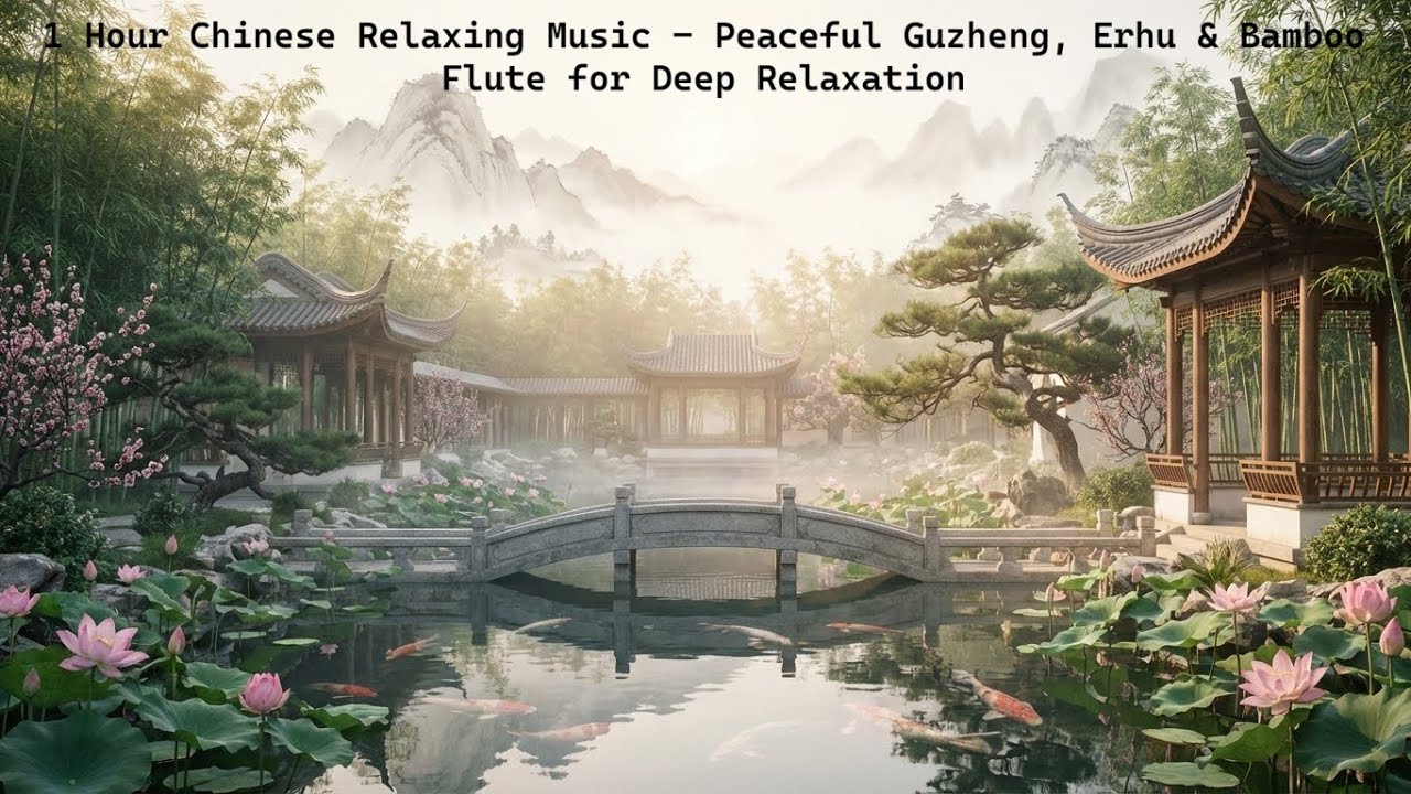 1 Hour Chinese Relaxing Music – Peaceful Guzheng, Erhu & Bamboo Flute for Deep Relaxation