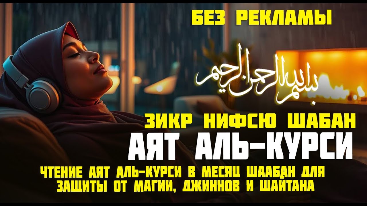 Чтение Аят Аль-Курси в месяц Шаабан для защиты от магии, джиннов и шайтана
