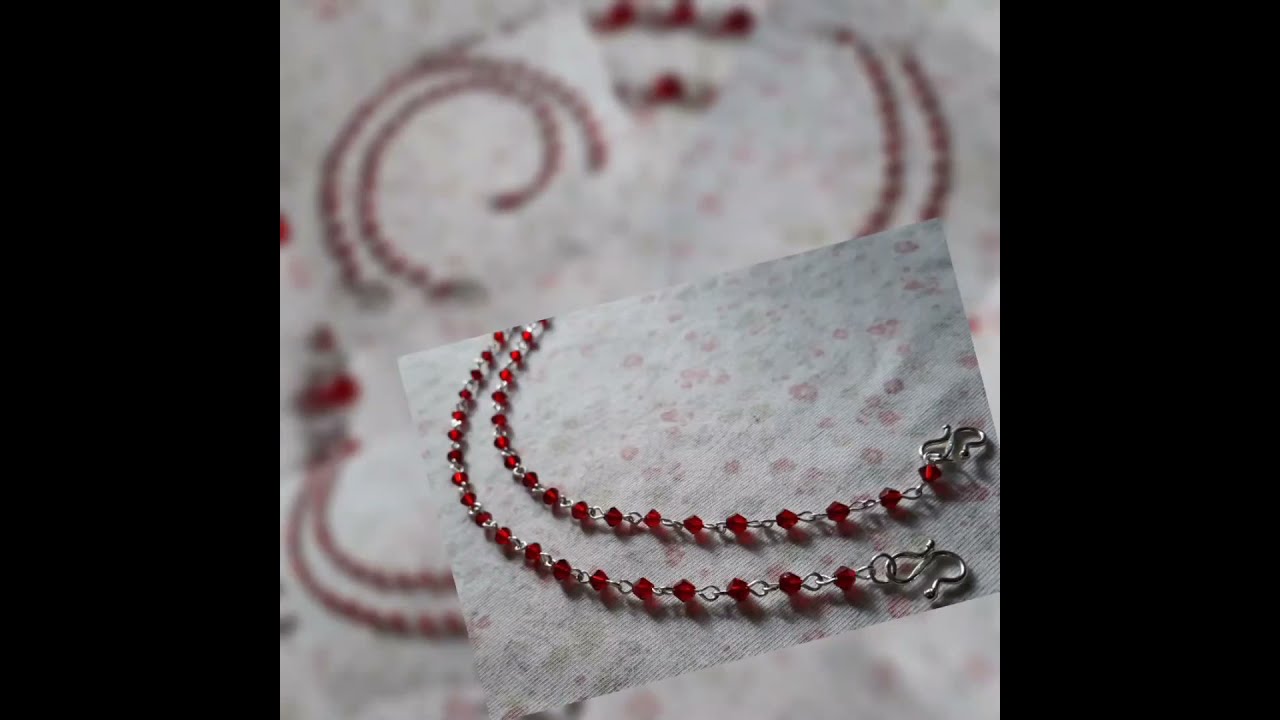 Daily wear anklets tutorial//Munnas design's&hearts;