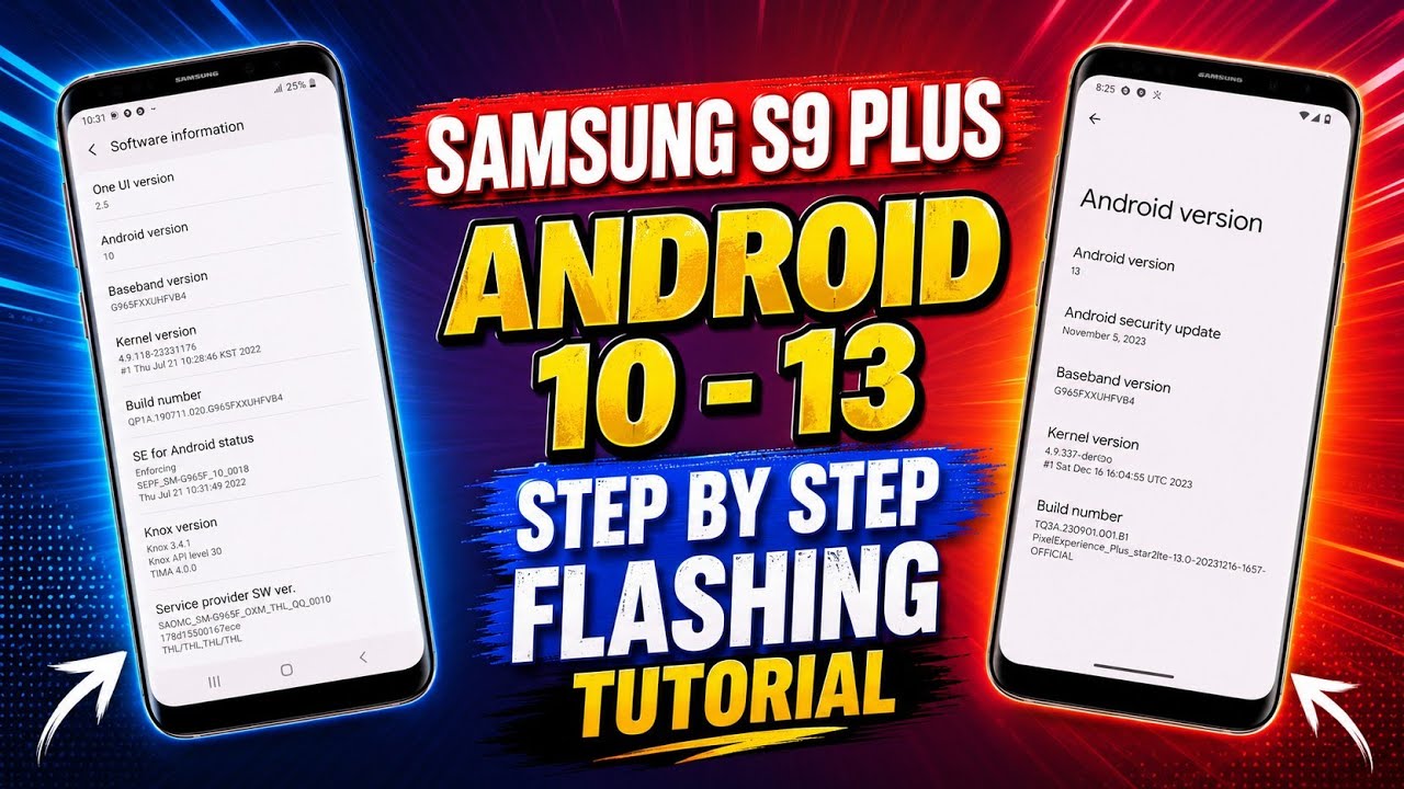 Aktualizacja Androida 13 dla Samsunga S9+! 🚀 (Samouczek krok po kroku dotyczący instalacji niesta...