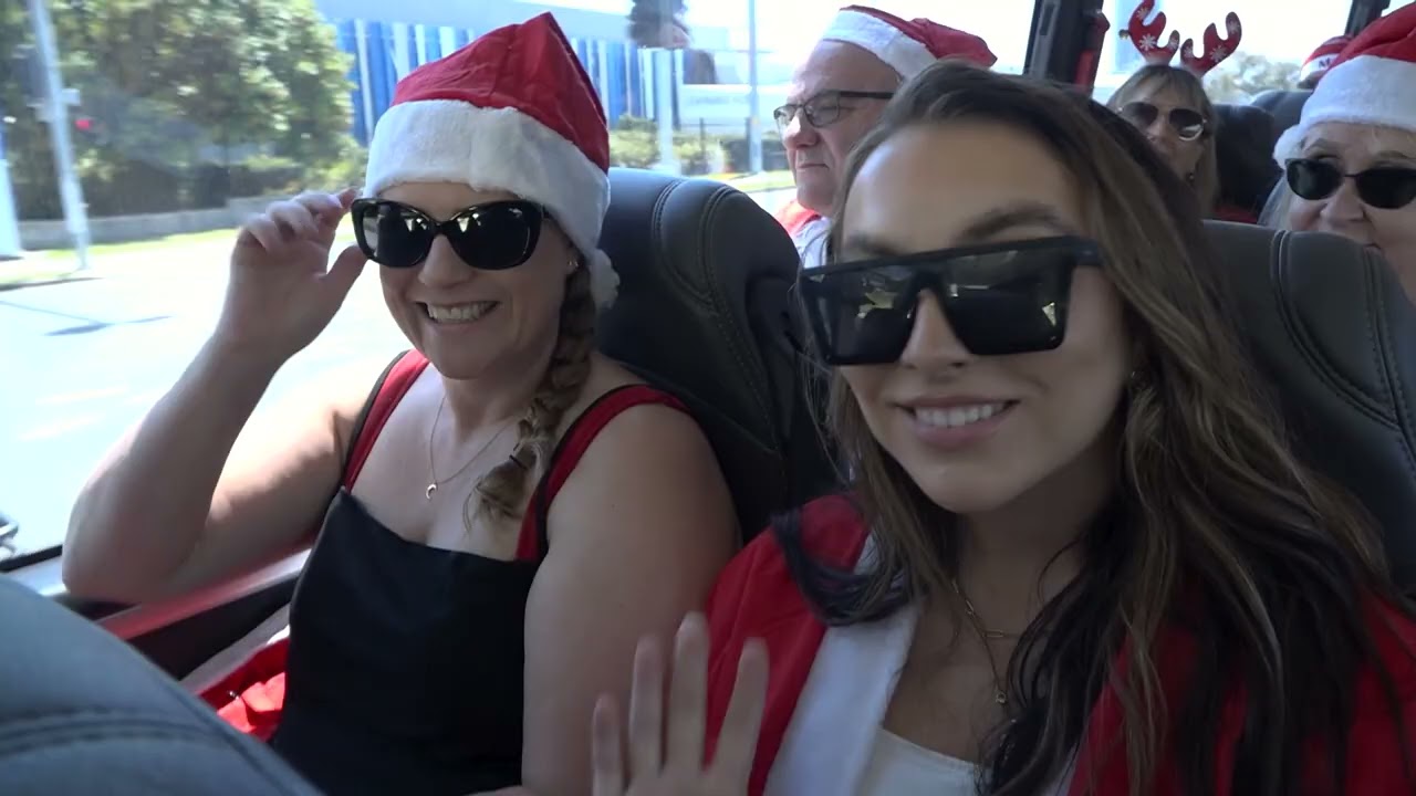 Galey, Emily Jade & Christo's Santa Bus 2022