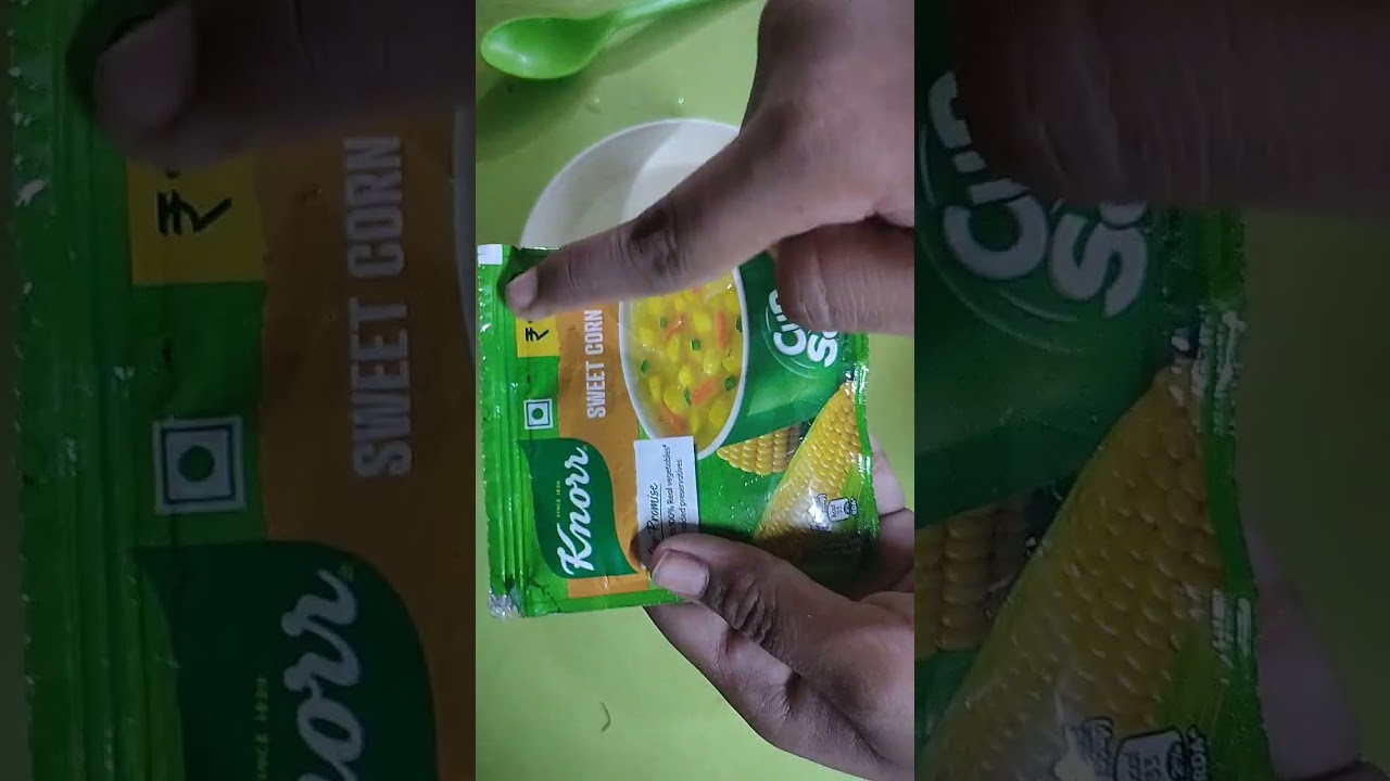 How to make Sweet corn🌽veg soup(Knorr)#shorts #food #viral #trending shorts #like #share #subscribed