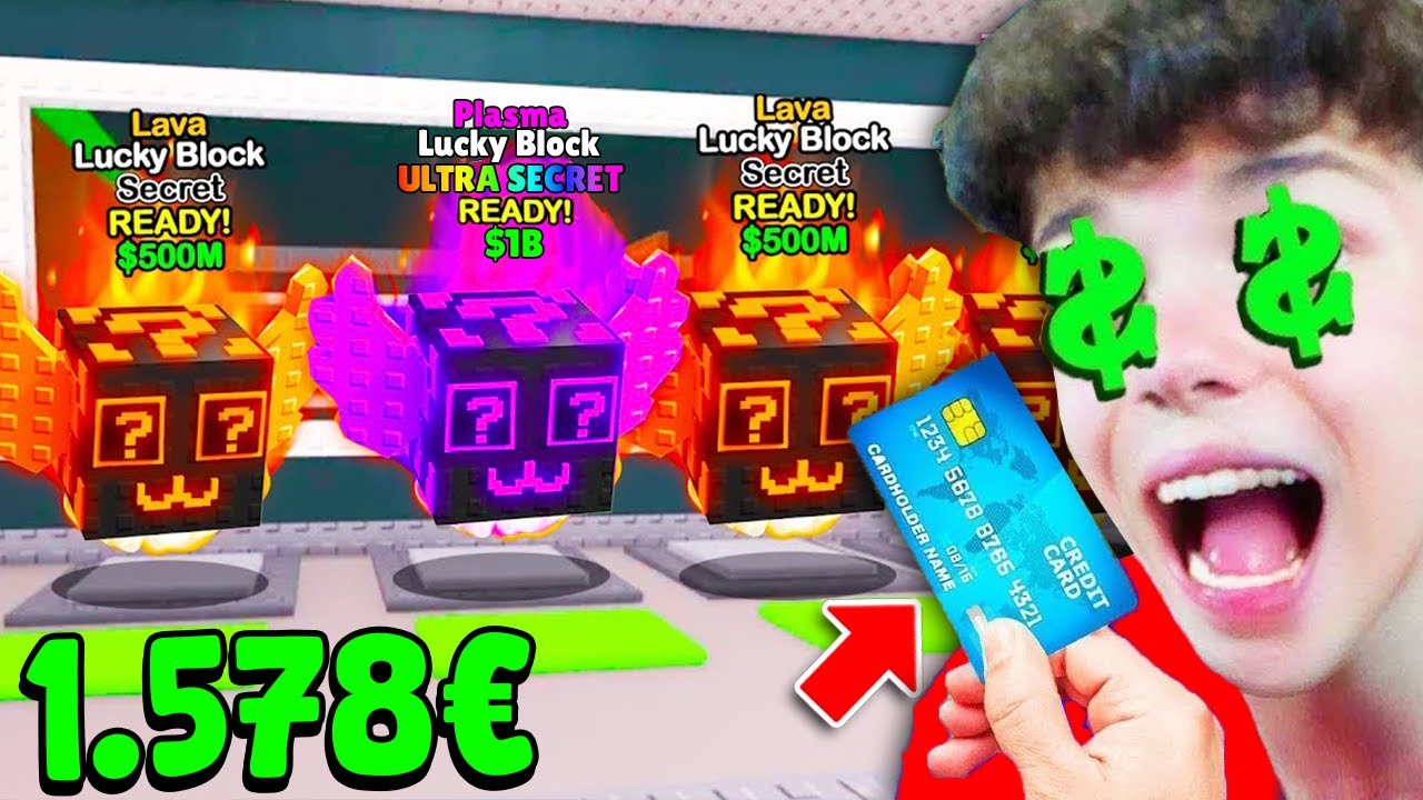 MIO FIGLIO HA RUBATO LA MIA CARTA PER SHOPPARE I NUOVI LUCKY BLOCK COSTOSISSIMI su STEAL A BRIANROT!