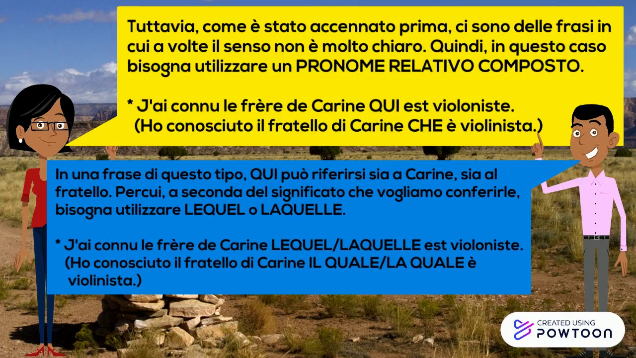 Francese - I PRONOMI RELATIVI COMPOSTI