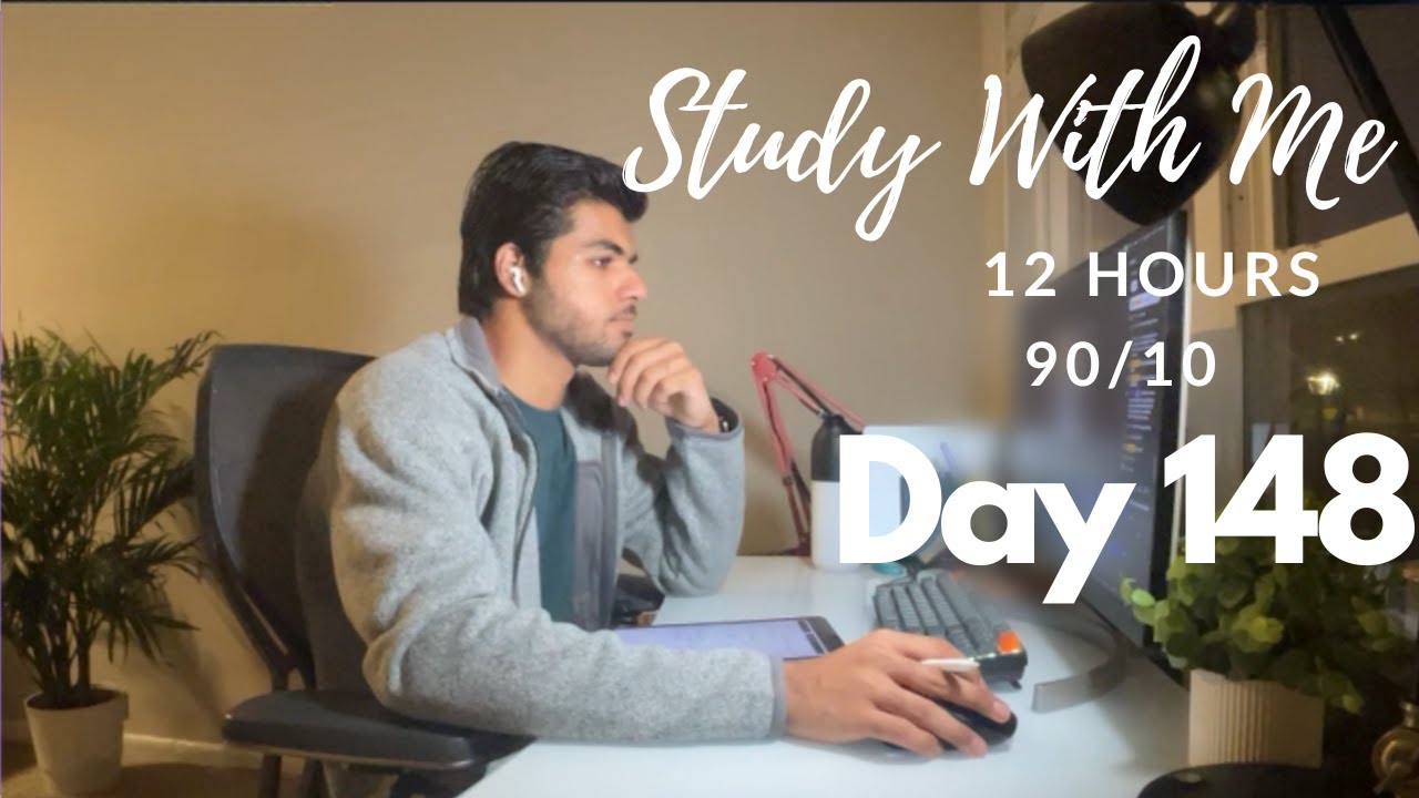 12 Hour Live Study With Me|Medical Student|90/10 Pomodoro 🍅| Rain Sounds🌧️|Day 162