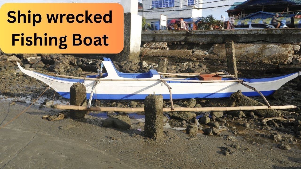 Shipwrecked Fishing Boat - Philippines Seashore
