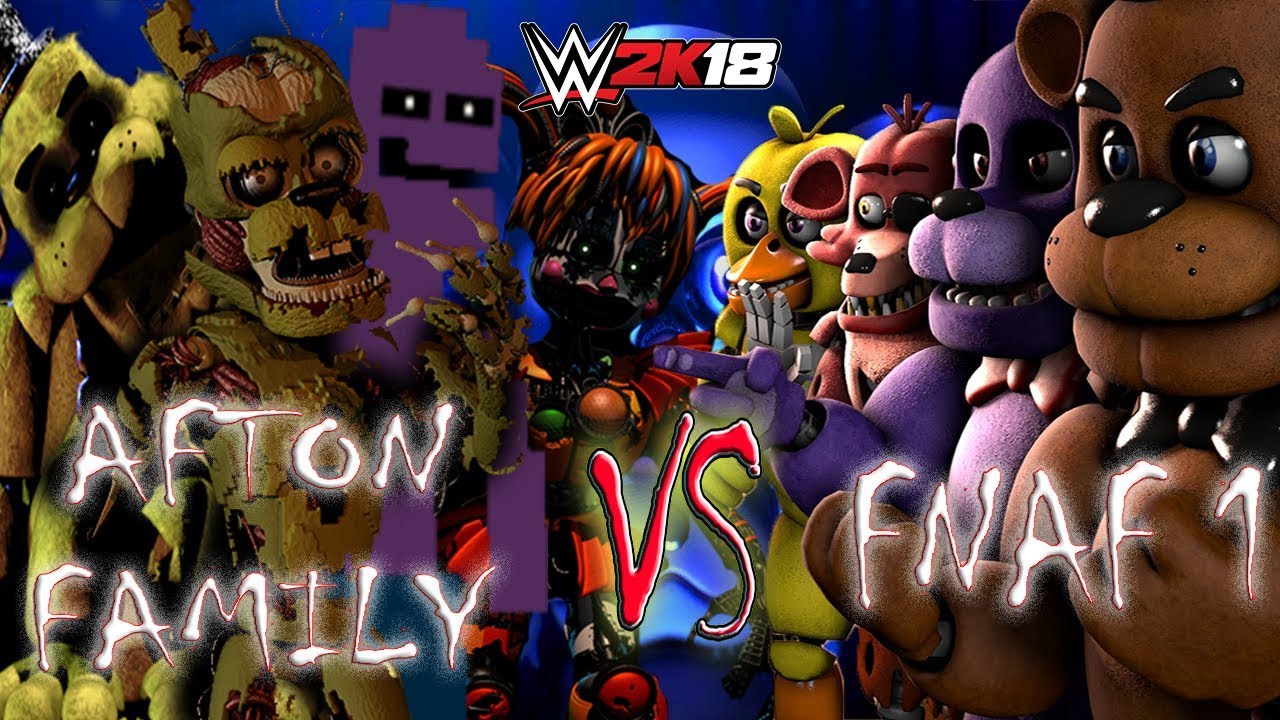 FNAF 6 vs FNAF! FIVE NIGHTS AT FREDDY'S WWE 2K18 BATTLE on FRIDAY NIGHT FREDDY'S