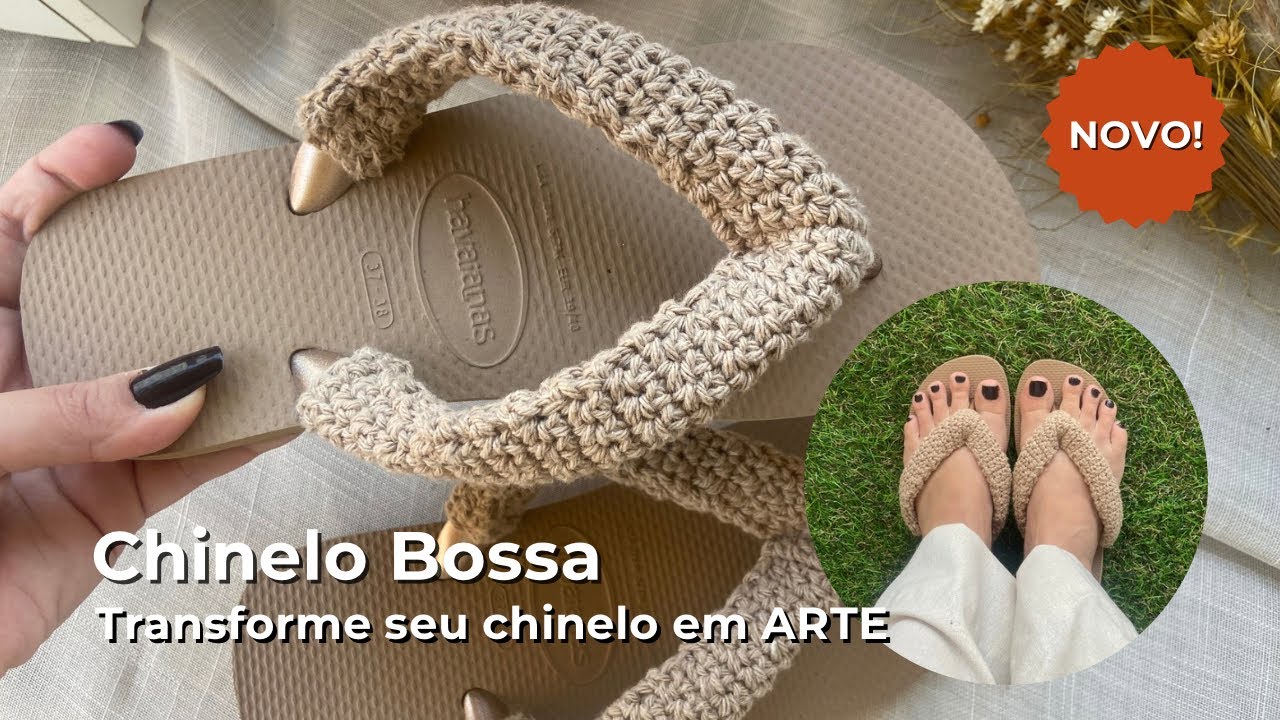 TUTORIAL CHINELO DE CROCHÊ | Linda, Fácil & Rápida | Para Iniciantes  