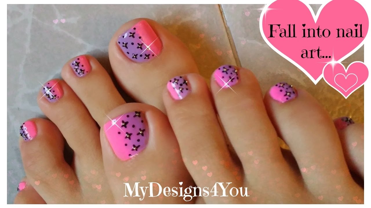 Pink Ombre Toenail Art Design ♥ Дизайн Ногтей Педикюр