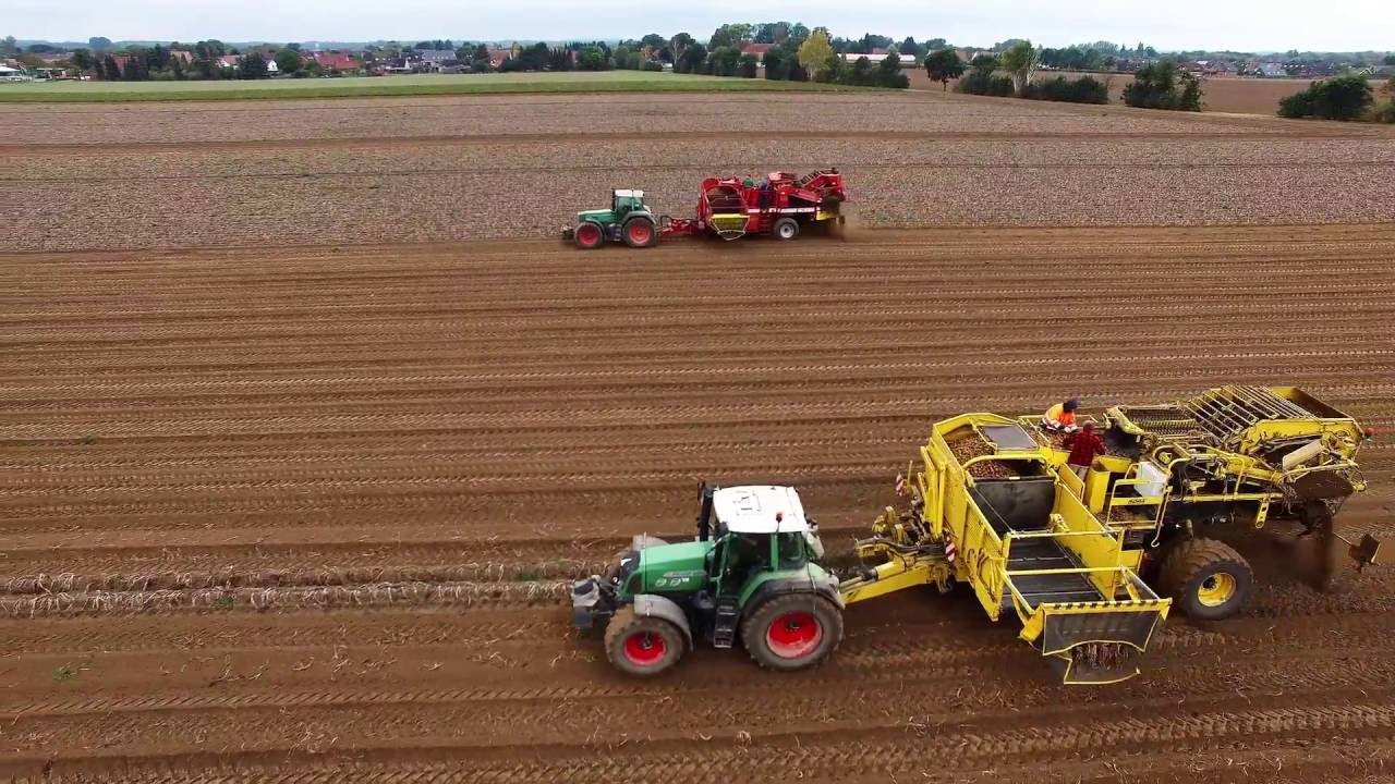 Kartoffeln roden 2016 °Fendt Power° [Ropa Keiler 2|Grimme SE 150-60]