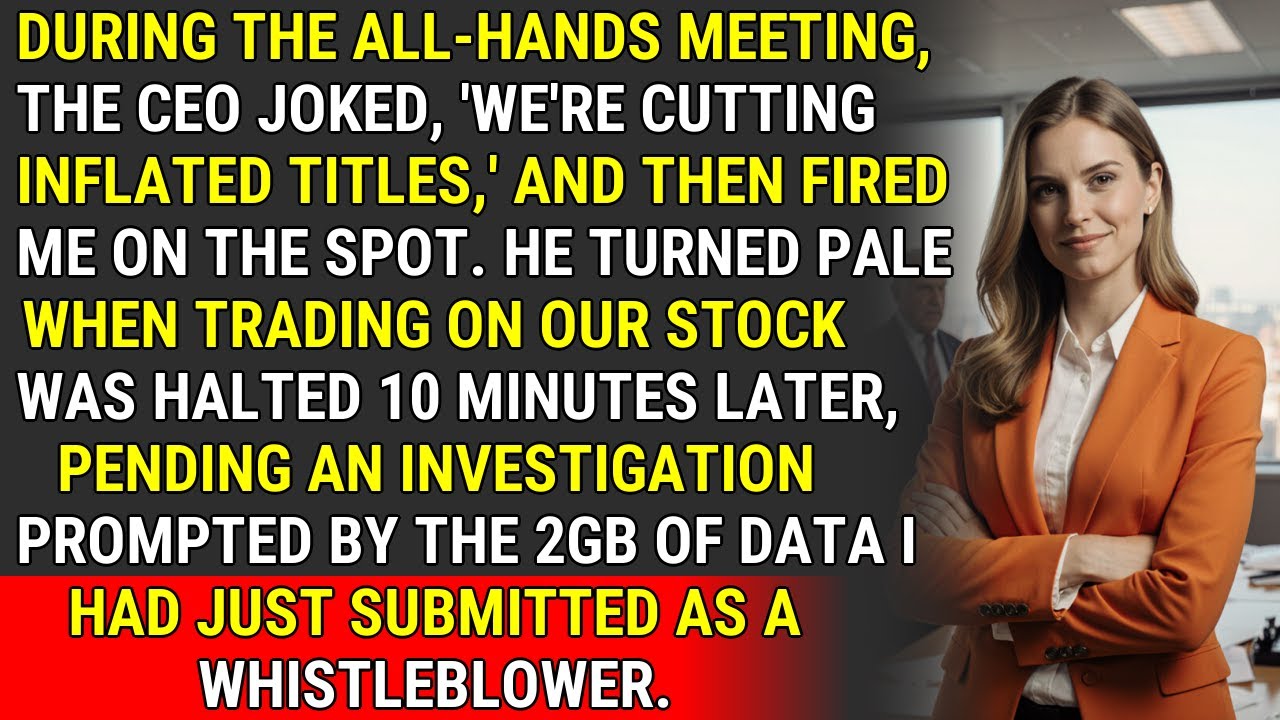 They Fired Me Publicly. 10 Minutes Later, The SEC Halted Trading. ♟️