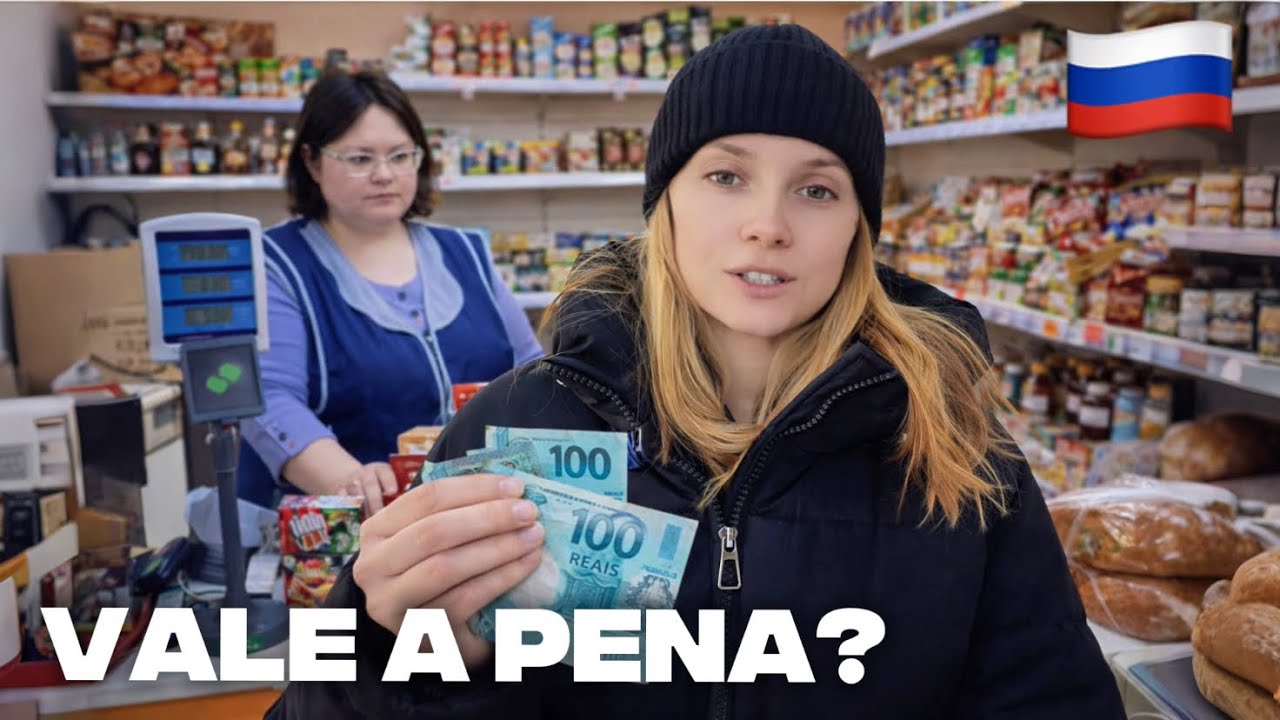 O QUE da pra comprar com 100 REAIS NA RÚSSIA? 🇷🇺 (Vocês vão se surpreender)