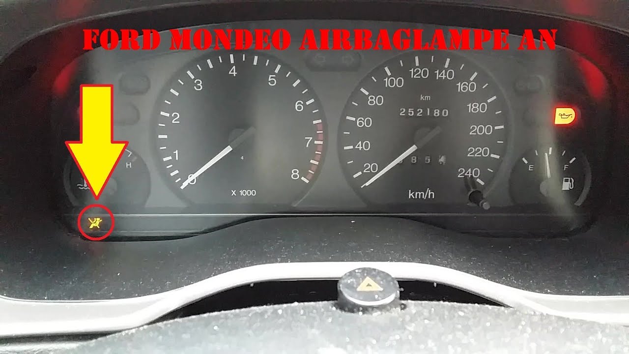 Ford Mondeo 97 MK2  Airbag Fehler Lampe an / Typ BAP/BFP/BNP