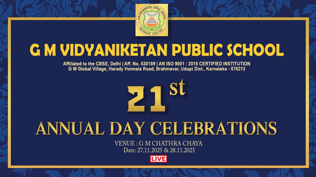 21st ANNUAL DAY CELEBRATIONS [DAY 1, SESSION 2/3 - Classes III, V, VII & IX] - Live