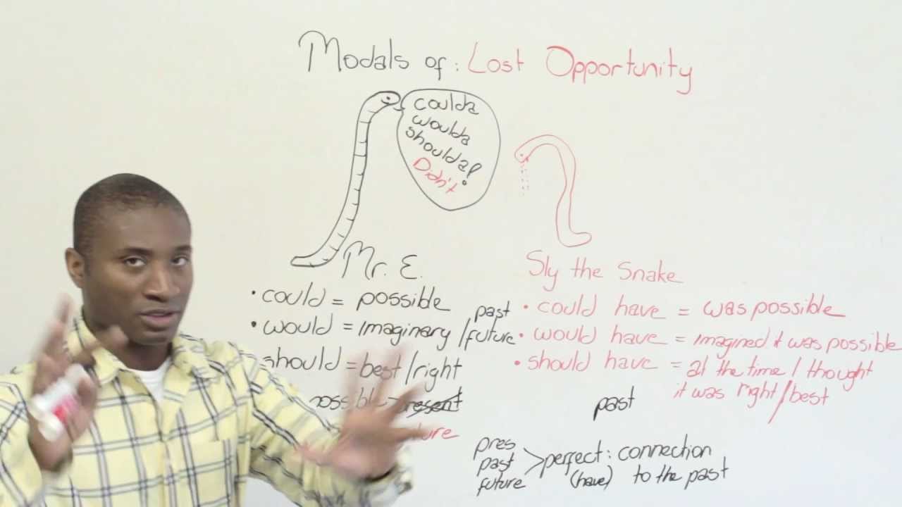 Could have, would have, should have - modals of lost opportunity