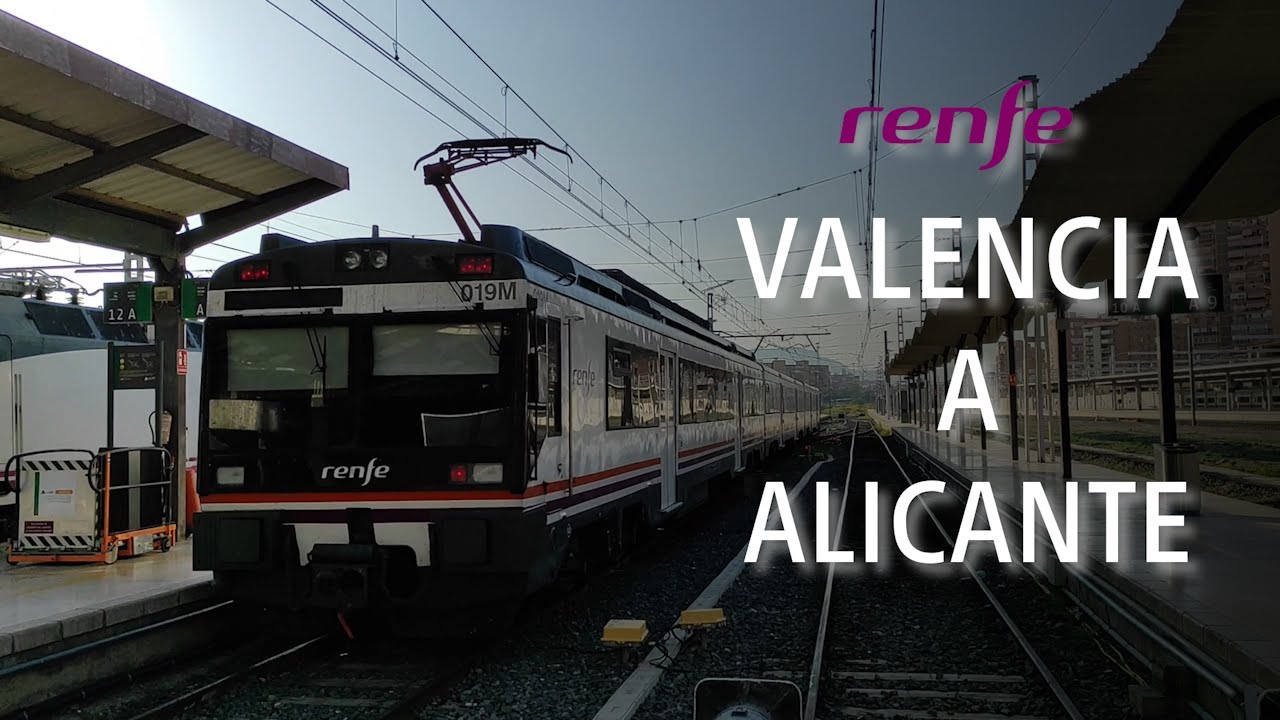 Renfe Media Distancia | Viaje entre Valencia y Alicante en 470 | 4K