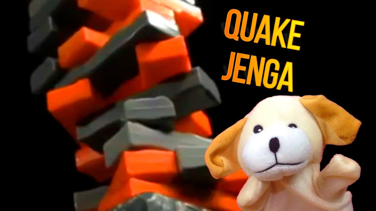 Excite Dog and Dave play Quake Jenga!