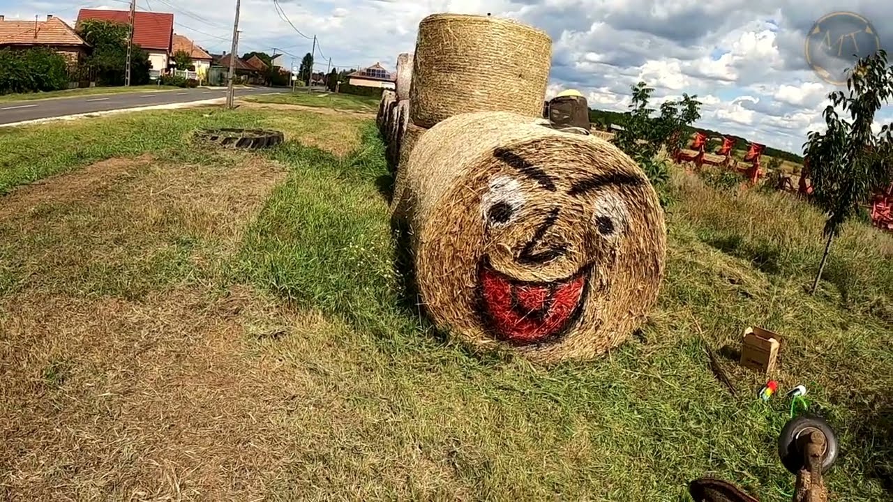 Szalmabábuk kifestése