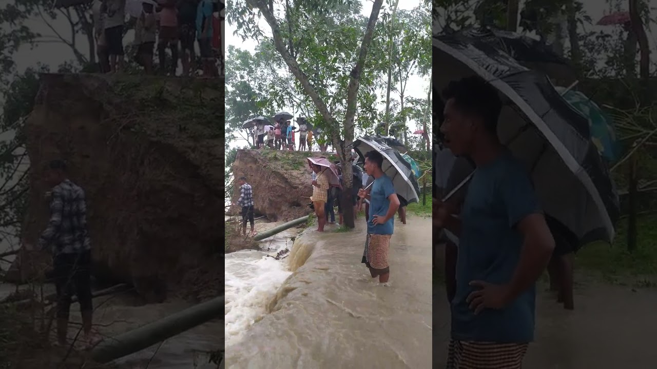 The dam of Bangladesh has broken due to water from Khoai River in India - part 14