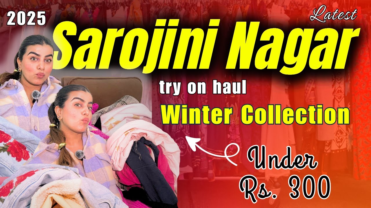 Sarojini Nagar Market | Try On Haul | Winter Collection 2025 | All under ₹300 