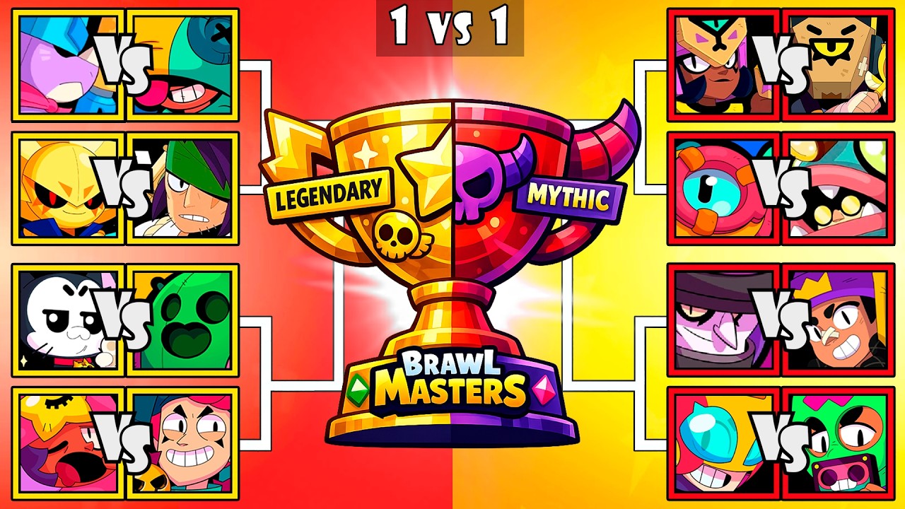 LEGENDARY vs MYTHIC | Who Is The Best Brawler | Brawl Stars Tournament | Sirius & Najia New Brawlers