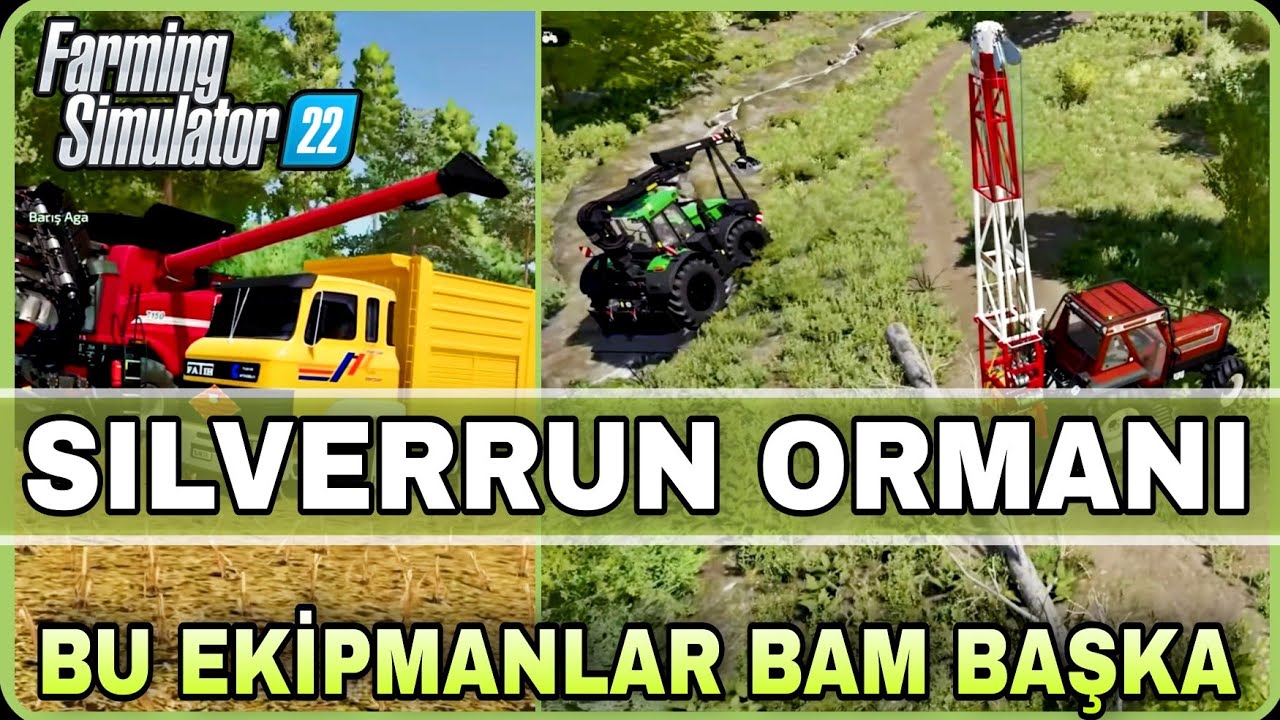YENİ ORMAN EKİPMANLARINI İLK KEZ DENEDİK / BU HARİTA SİZİ OYUNA KİLİTLEYECEK / FARMING SIMULATOR 22