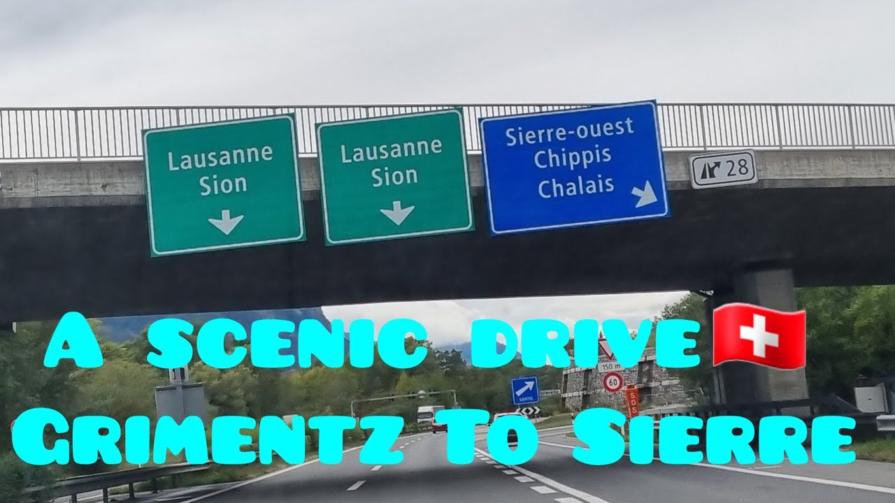 Driving in Switzerland From Grimentz To Sierre| 4K Swiss Alps#scenic#driving