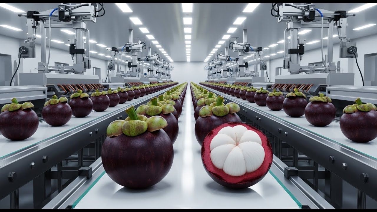 Inside a Modern Mangosteen Plant From Fresh Mangosteens to Purple Fruit Extract Full Process