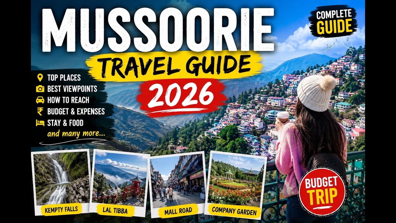 Mussoorie Complete Travel Guide 2026 | Places To Visit In Mussoorie |  Full Itinerary