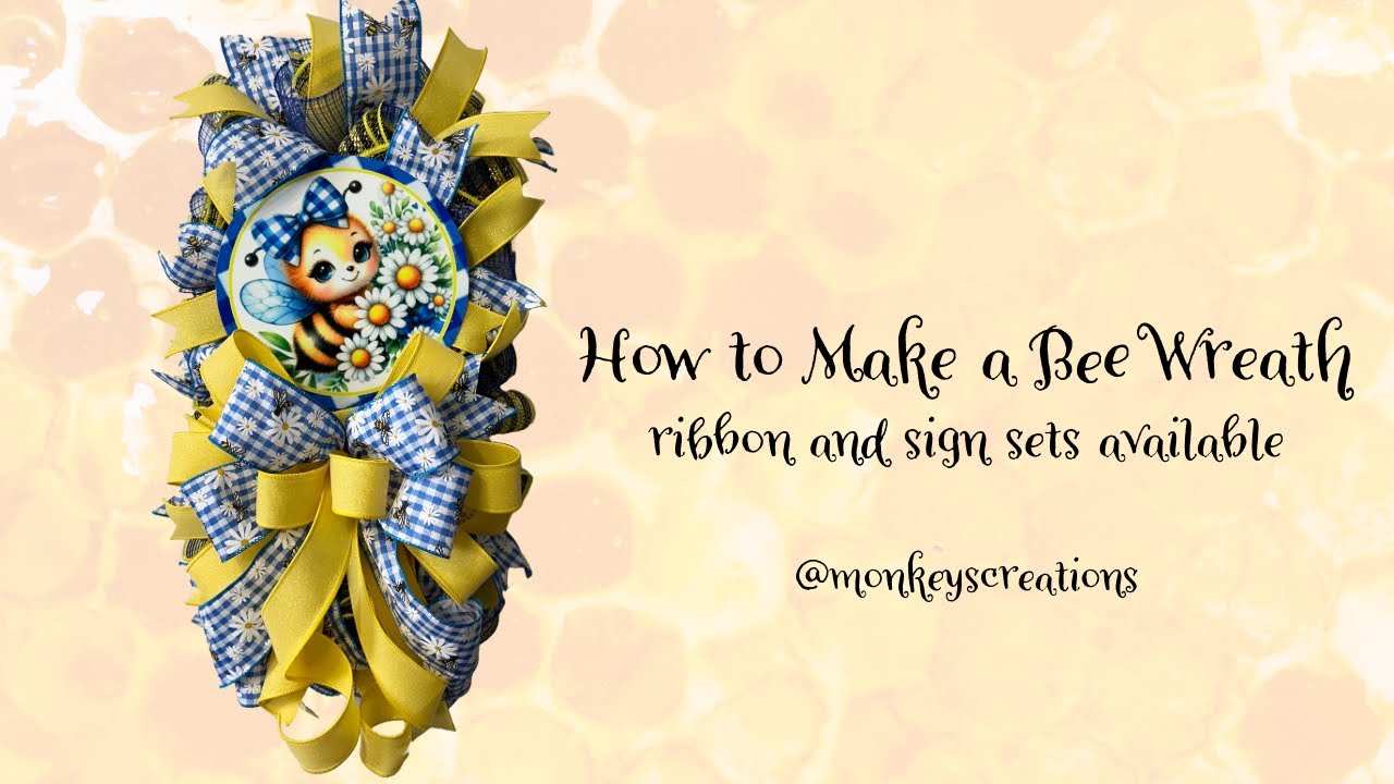Как сделать венок из пчел: пошаговое руководство #howto @MonkeysCreations