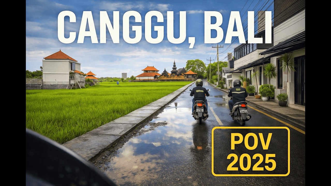 Driving Through Canggu After the Rain — Bali Scooter POV 4K (2025)