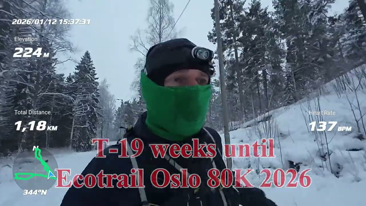 Old Glenn Runs - training vlog - T -19 weeks until Oslo Ecotrail 80K 2026