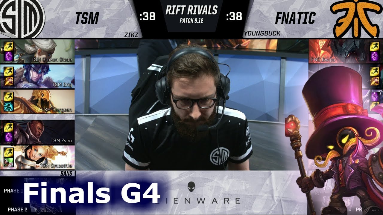 TSM vs Fnatic | Game 4 Relay Race Finals NA vs EU Rift Rivals 2019 LoL | TSM vs FNC