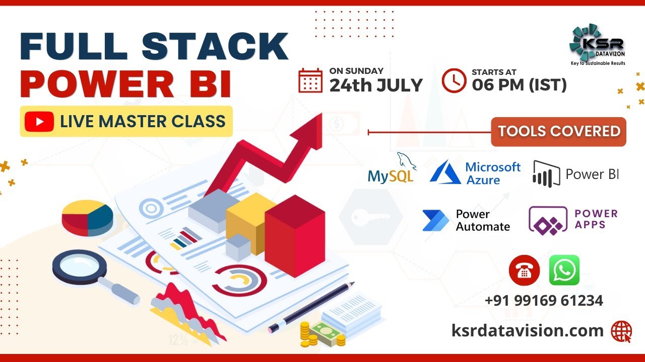 Live Master Class on Full Stack Power Bi (Power BI, Azure, Power Apps & Power Automate)