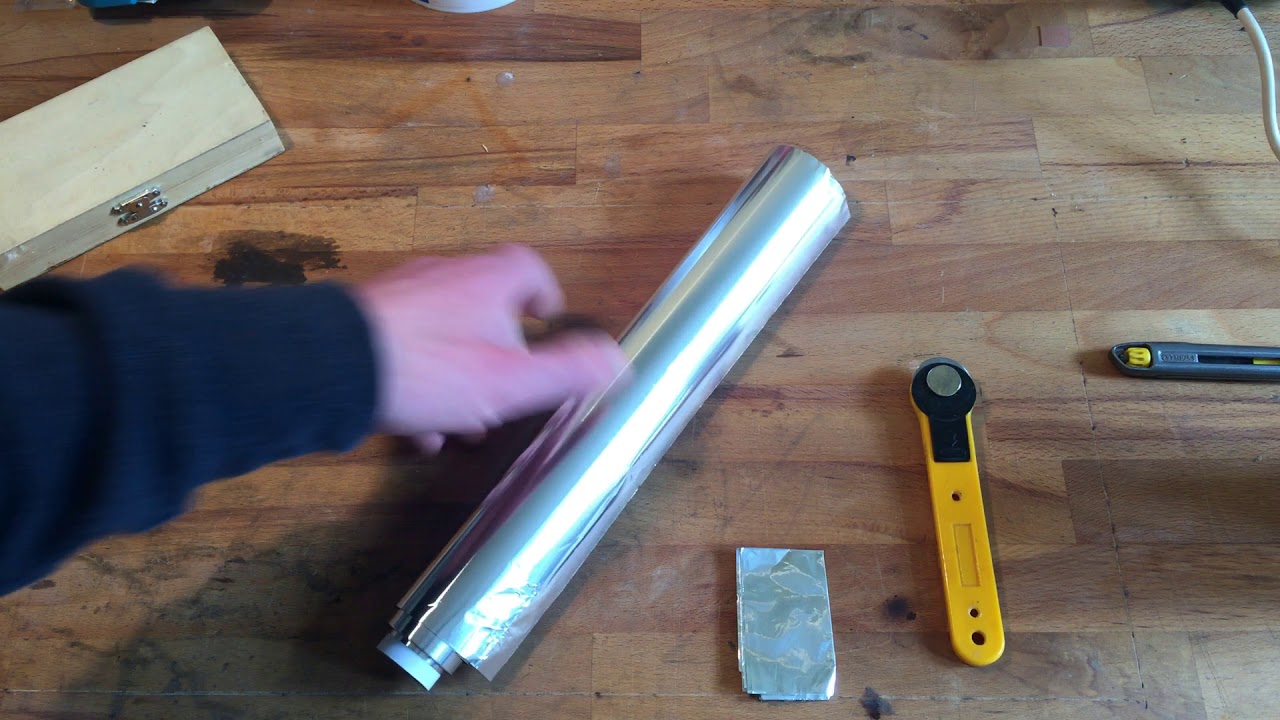 Part 1 : Slitting my own tweeter aluminium Foil.