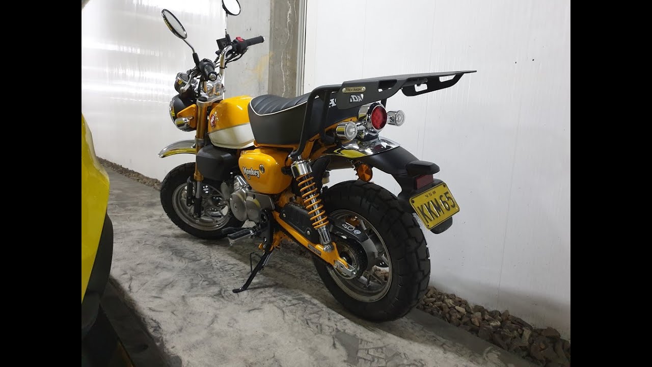 Honda Monkey SAE Cable and T-Rex Racing Luggage Rack Install