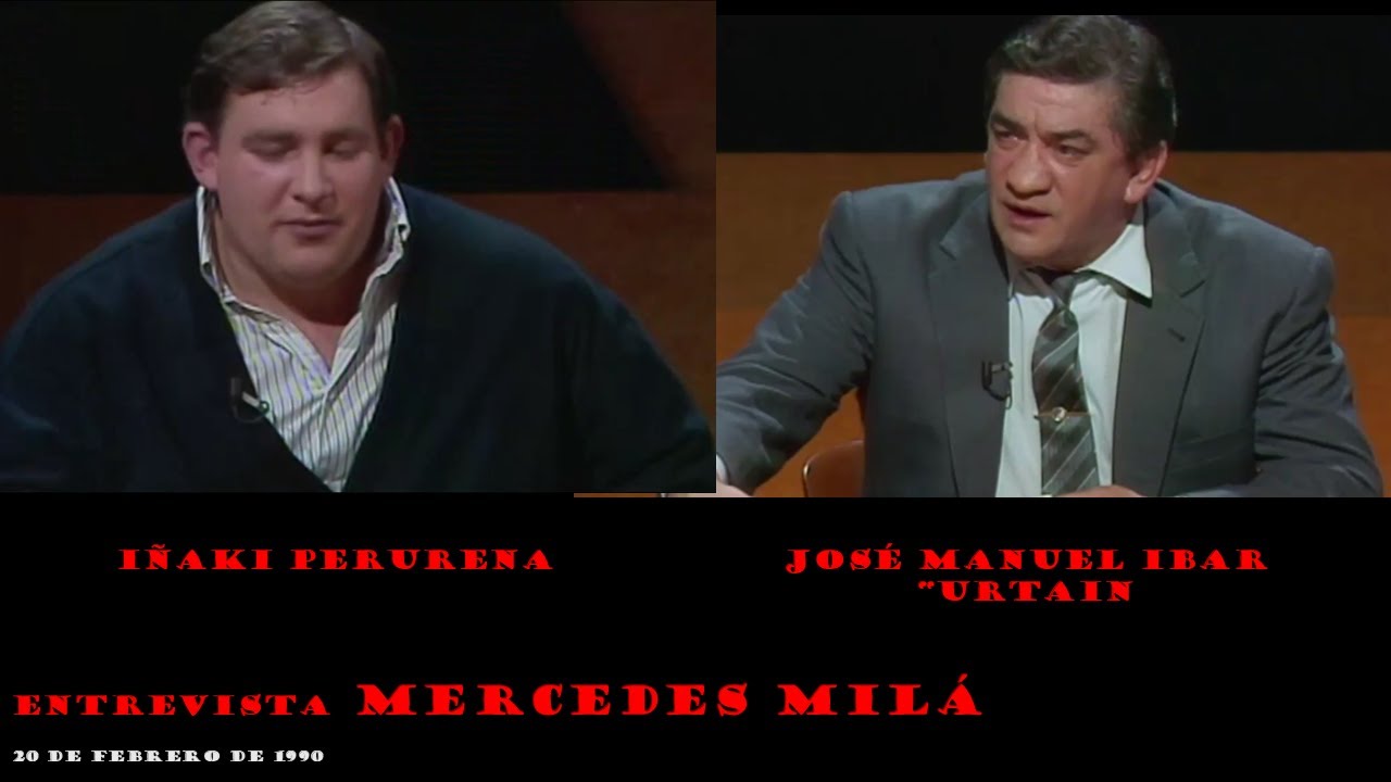 1990 0220 Mercedes Milá entrevista a Perurena y Urtain