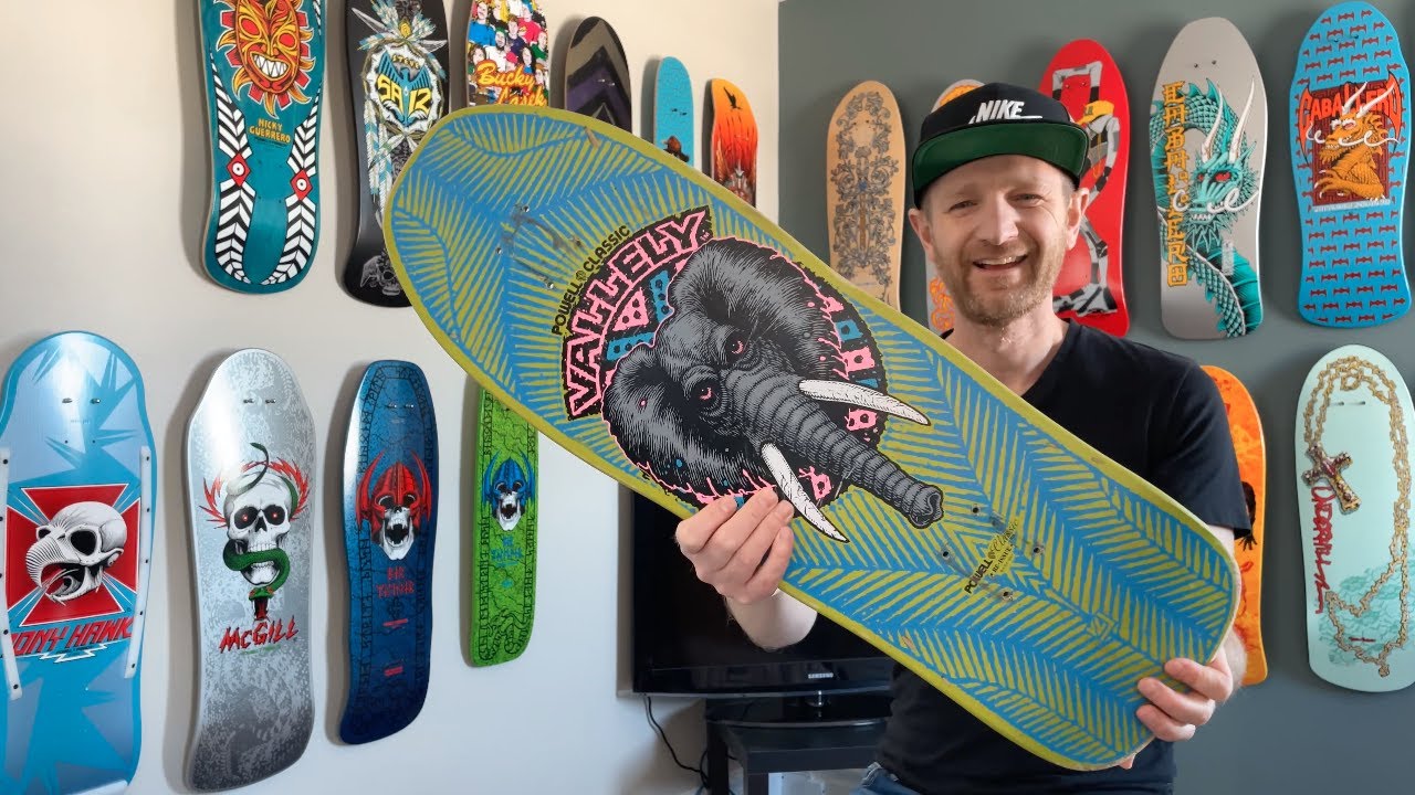 2007 Powell 'Classic' Limited Edition Mike Vallely Elephant Reissue Skateboard Deck - Lime Colourway